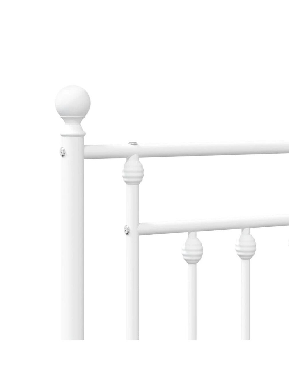 Metal replacement headboard, white color, 200 cm 4