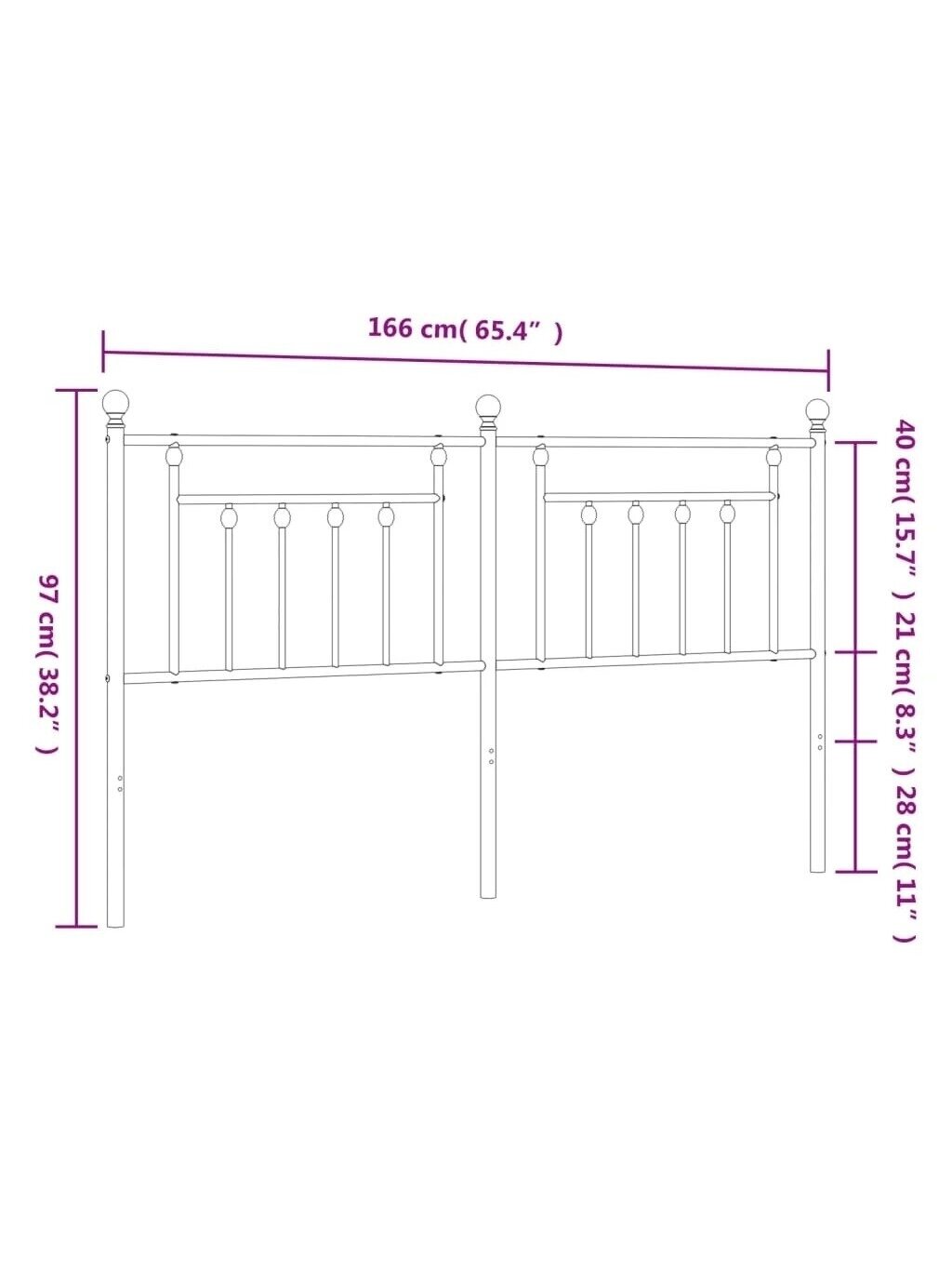 Metallist peatsiserv, Must, 160 cm 5