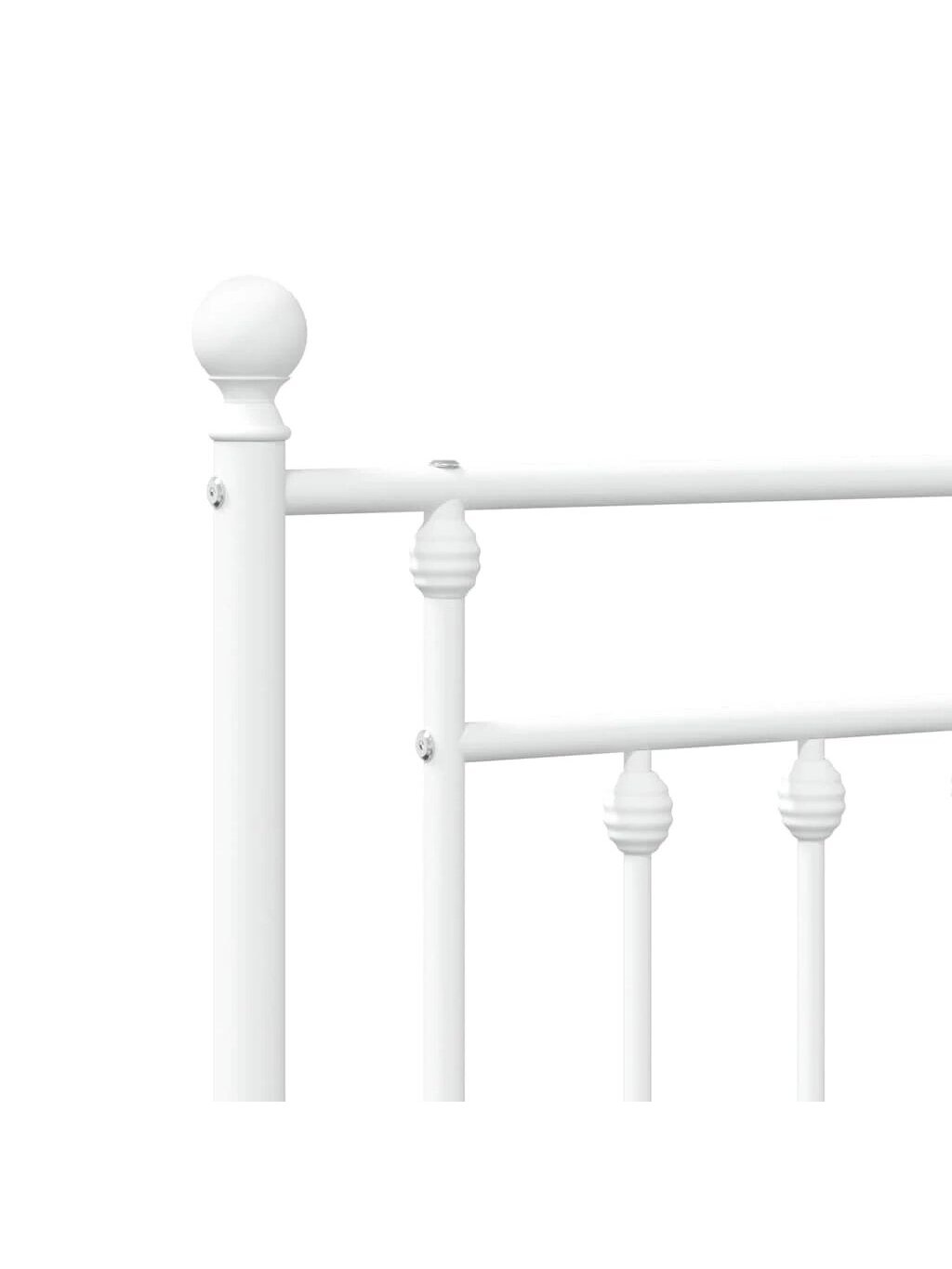 Metal bed frame with headboard, white, 135×190 cm 6 Metal bed frame with headboard, white, 135×190 cm 6