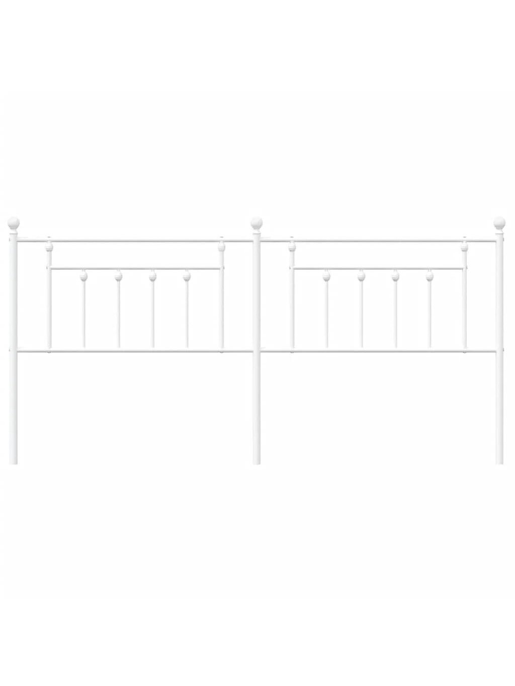 Metal replacement headboard, white color, 200 cm 2