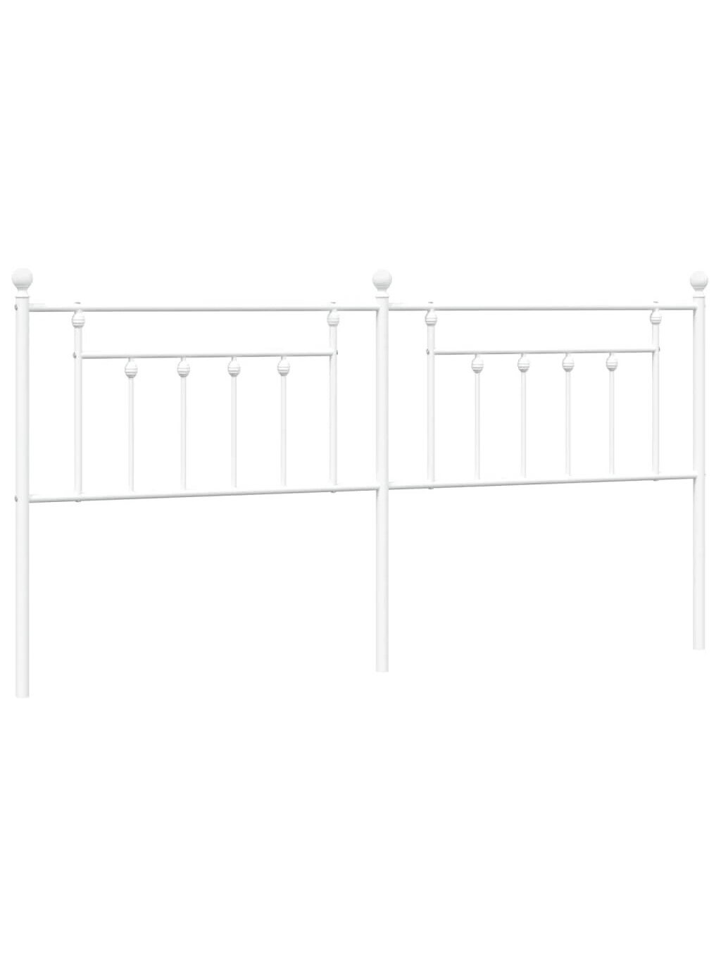 Metal replacement headboard, white color, 200 cm 1
