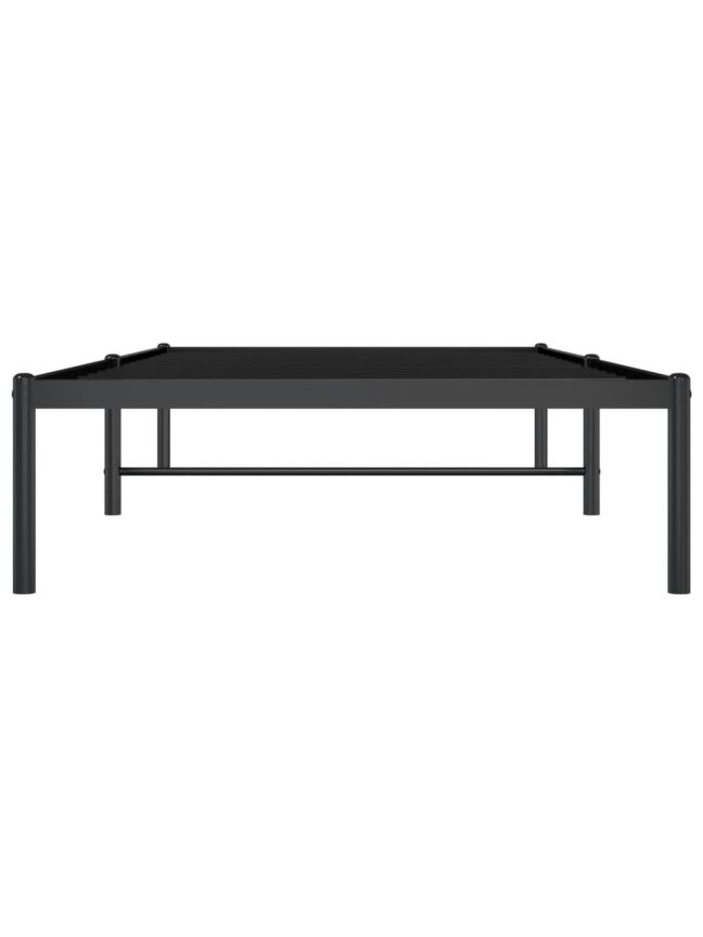 Metal bed frame, black, 90x200 cm 4
