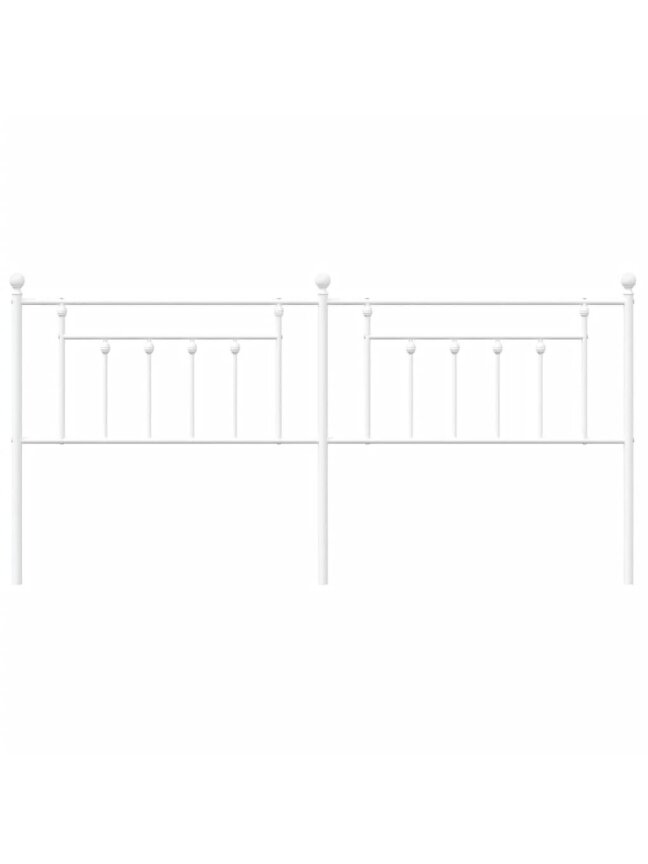 Metal replacement headboard, white color, 200 cm 2