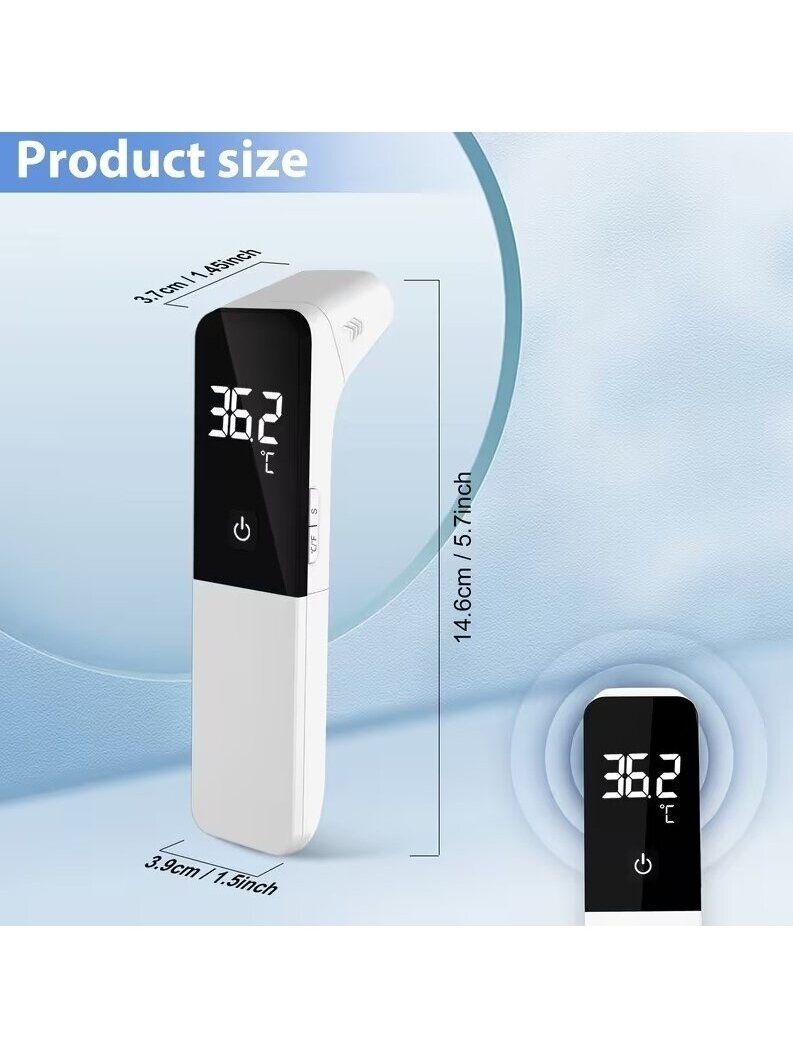 Medical non-contact infrared thermometer for home use. 6