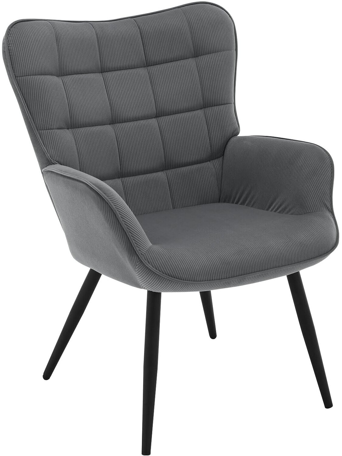 Modern Relaxation Armchair | For TV, Reading & Living Room, with Reclining Arms and Metal Legs 9