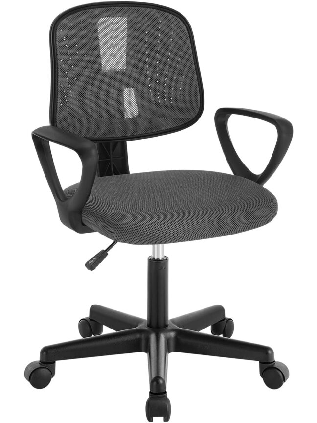 Ergonomic Children's Desk Chair, Height Adjustable, with Movable Breathable Mesh Backrest, Armrests and Wheels. 9