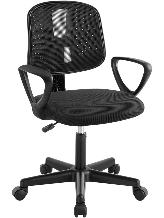 Ergonomic Children's Desk Chair, Height Adjustable, with Movable Breathable Mesh Backrest, Armrests and Wheels. 8