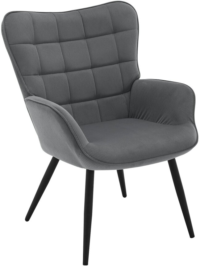 Modern Relaxation Armchair | For TV, Reading & Living Room, with Reclining Arms and Metal Legs 9