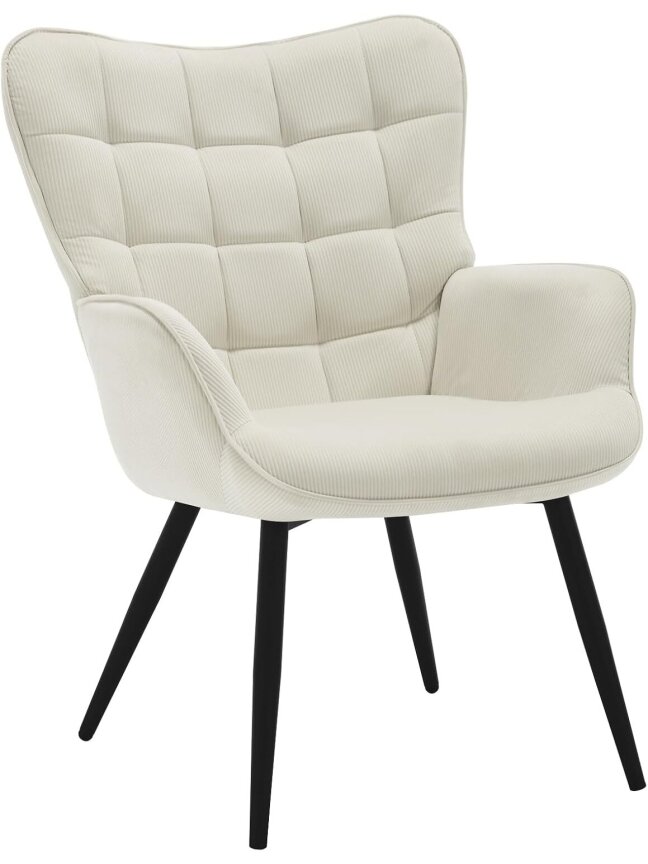 Modern Relaxation Armchair | For TV, Reading & Living Room, with Reclining Arms and Metal Legs 8