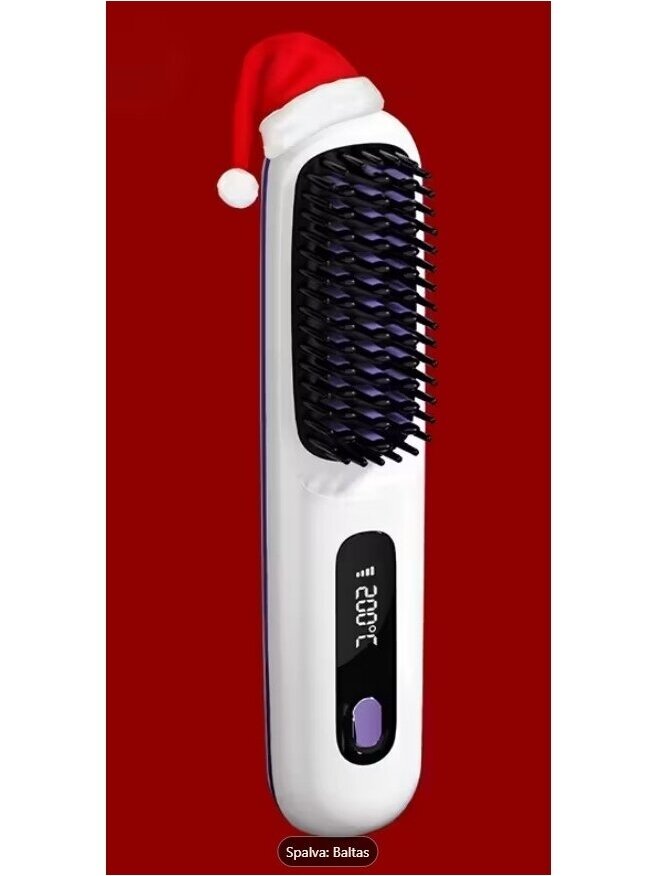 Hair Straightening Brush with LED Display – Fast Heating and Constant Temperature 7