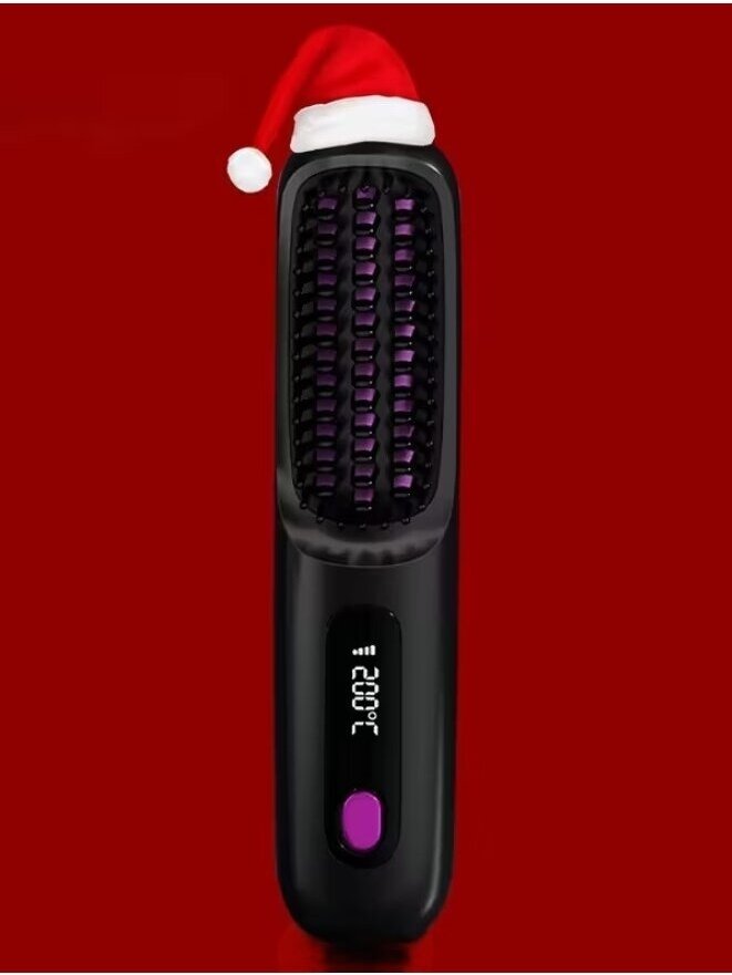 Hair Straightening Brush with LED Display – Fast Heating and Constant Temperature 8