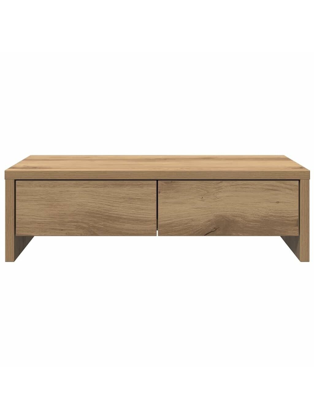Monitoriaus stovas su stalčiais, 50x27x15 cm, ąžuolo imitacijos Artisan spalvos, inžinerinė mediena 3