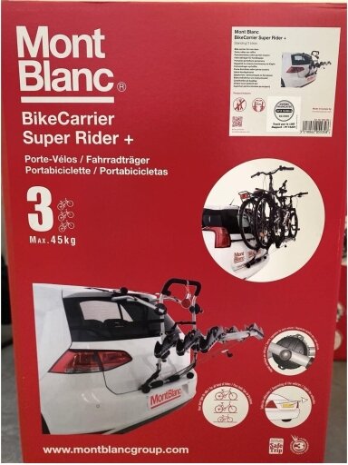 MontBlanc Super Carrier Ride+ – uchwyt rowerowy na pokrywę bagażnika