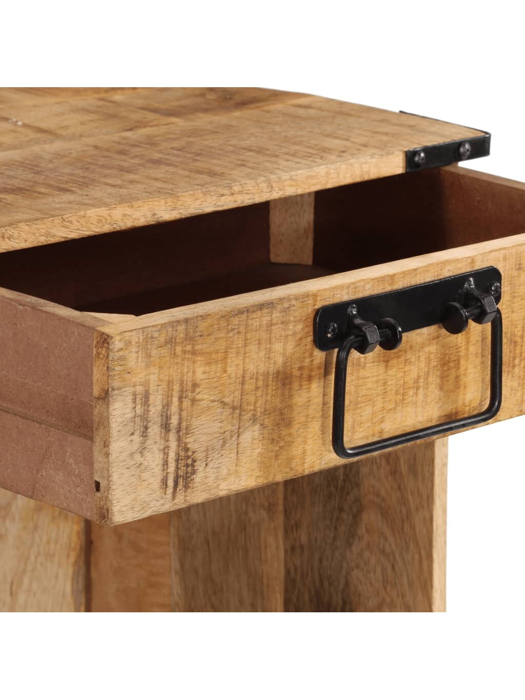 Nightstand, 40x30x37 cm, solid mango wood 4