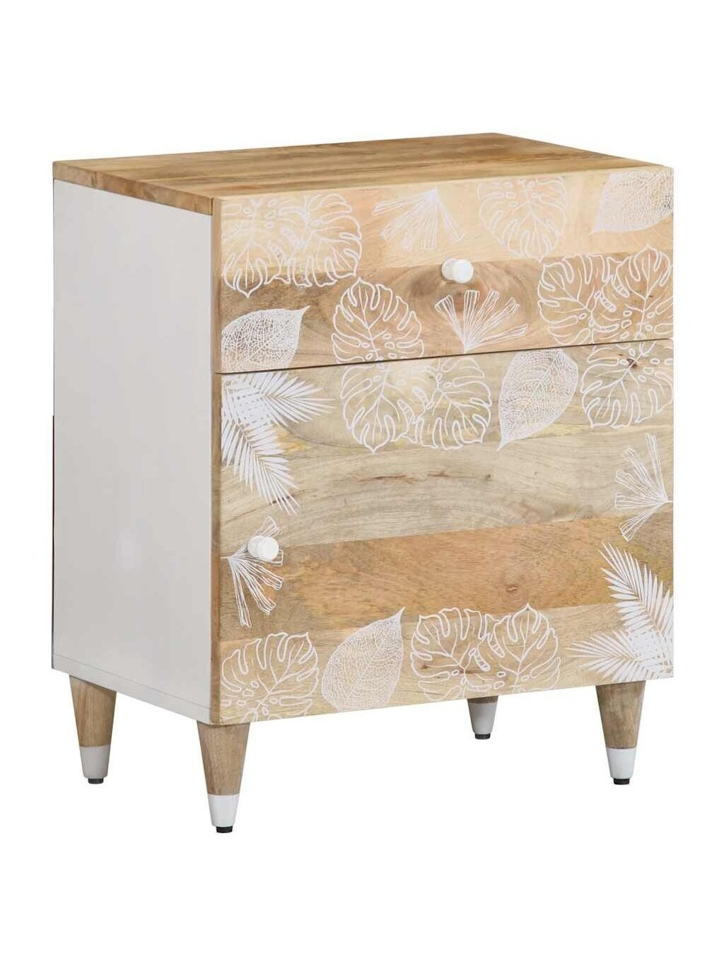 Bedside table, 50x33x60 cm, solid mango wood