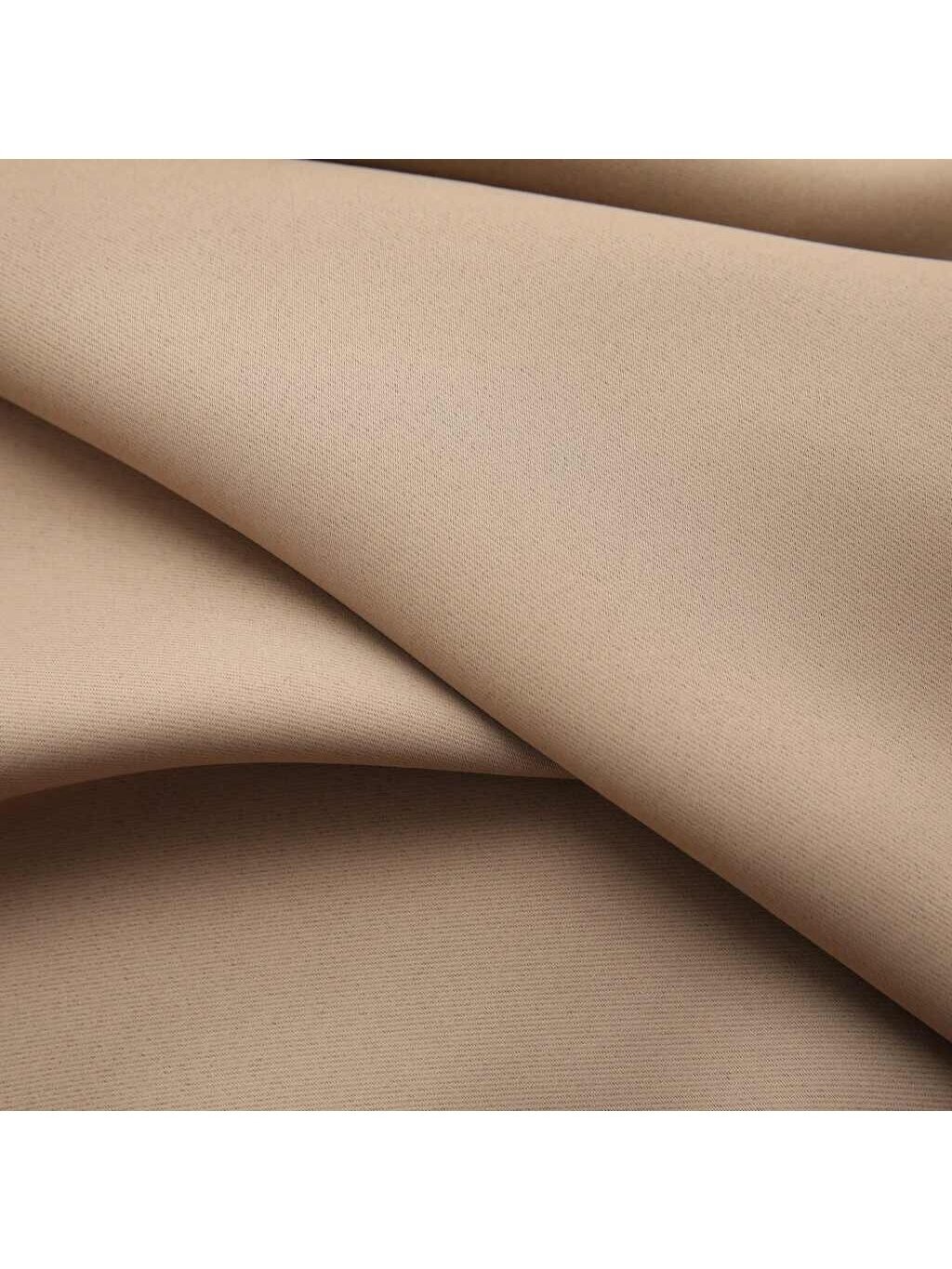 Night curtain with hooks, taupe color, 290x245cm 3