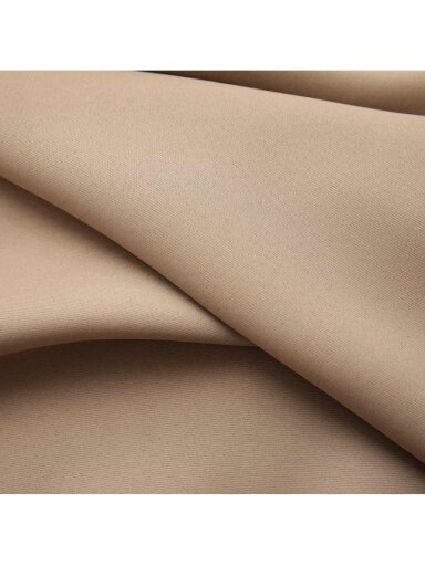 Night curtain with hooks, taupe color, 290x245 cm