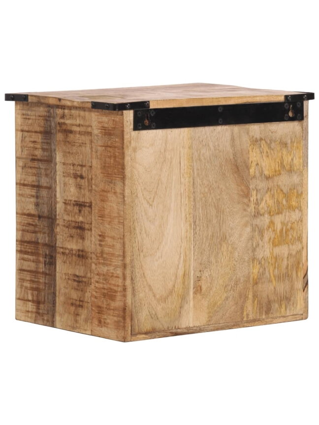 Nightstand, 40x30x37 cm, solid mango wood 3