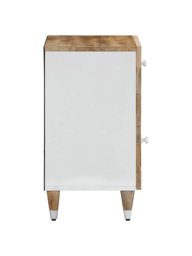 Bedside table, 50x33x60 cm, solid mango wood 3