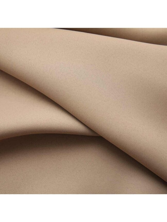 Naktinė užuolaida su kabliukais, taupe spalvos, 290x245cm 1
