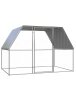 Chicken Coop, Silver and Grey, 3x2x2 m, Steel