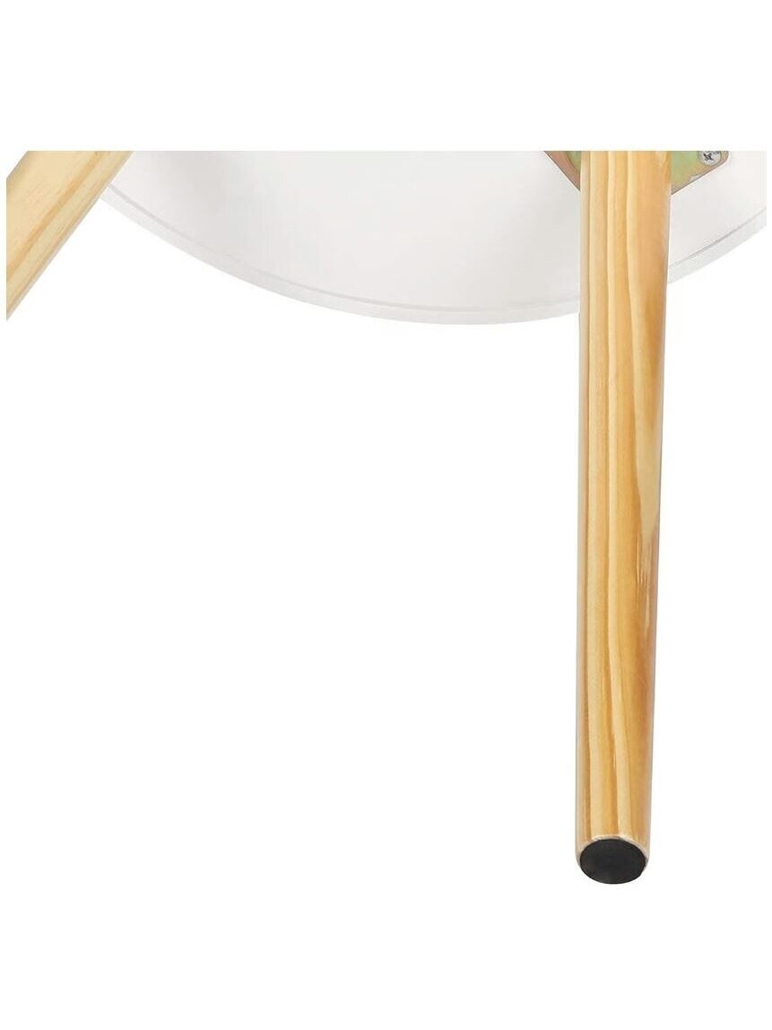 Bedside table with drawer, MDF, white 6