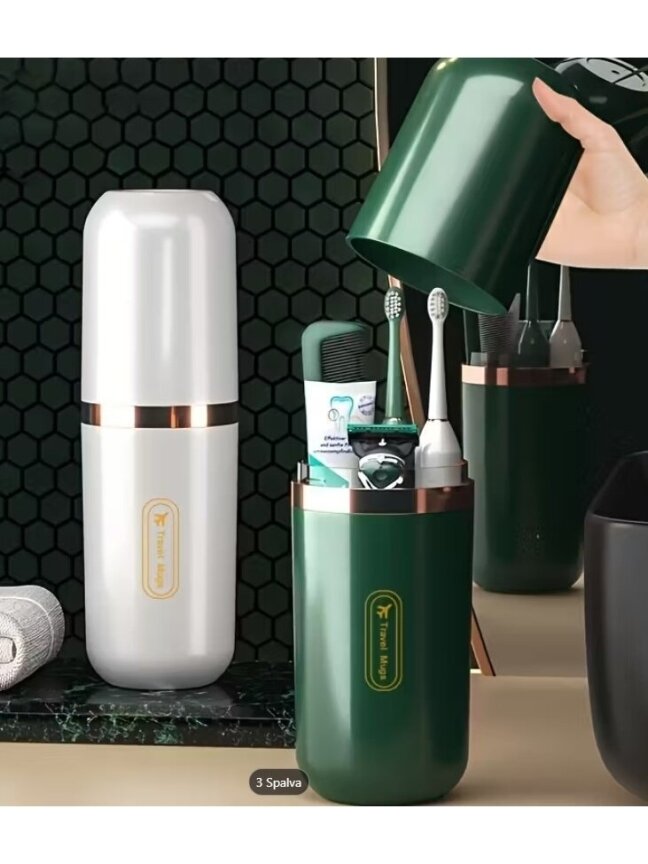 Portable Travel Toothbrush and Toothpaste Case
