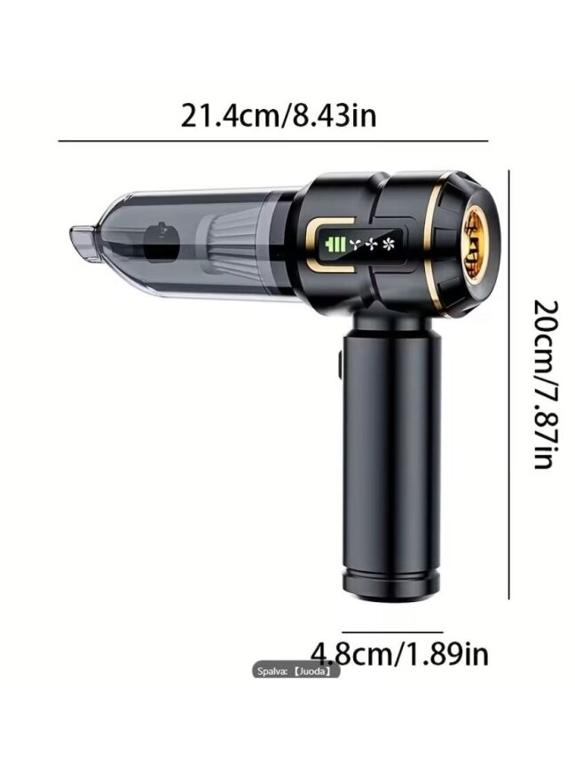 Portable Cordless Handheld Vacuum Cleaner 2-in-1 – Blows and Sucks (16000 Pa, 100 W) 2