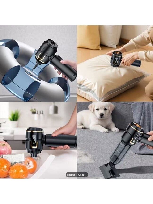 Portable Cordless Handheld Vacuum Cleaner 2-in-1 – Blows and Sucks (16000 Pa, 100 W) 8