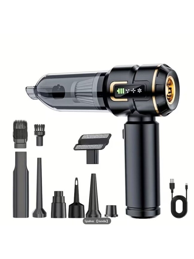 Portable Cordless Handheld Vacuum Cleaner 2-in-1 – Blows and Sucks (16000 Pa, 100 W)