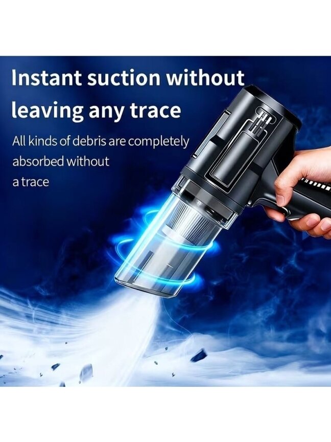 Portable Handheld Car Vacuum Cleaner for Dry and Wet Cleaning 2