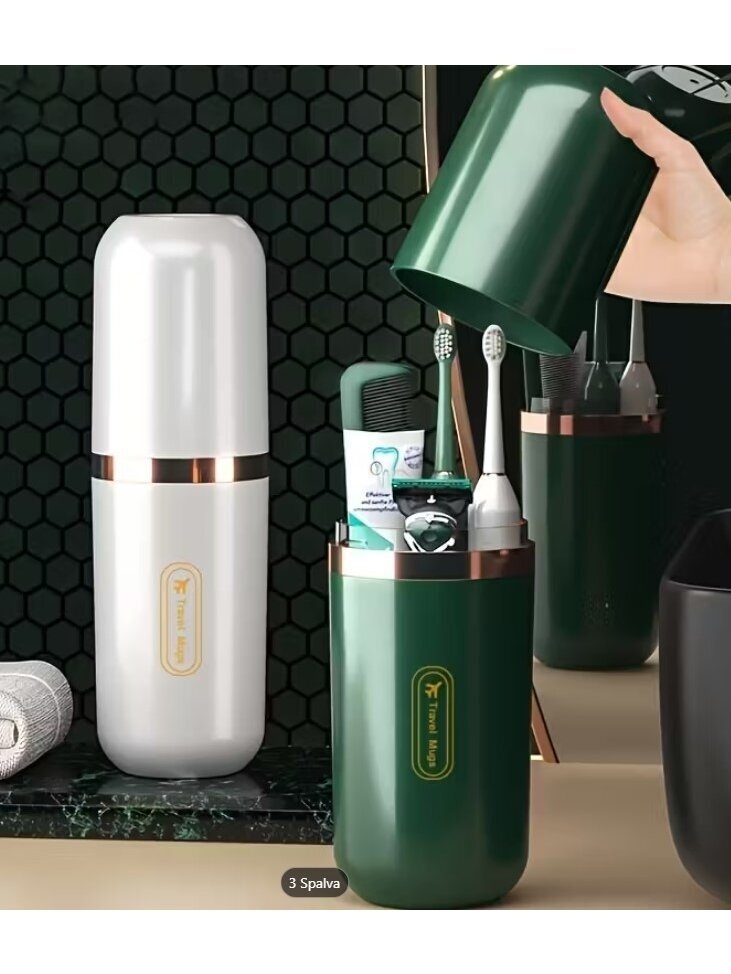 Portable Travel Toothbrush and Toothpaste Case