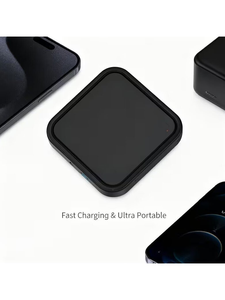 Portatīvs bezvadu lādētājs ar USB Type-C — plāns un kompakts 3