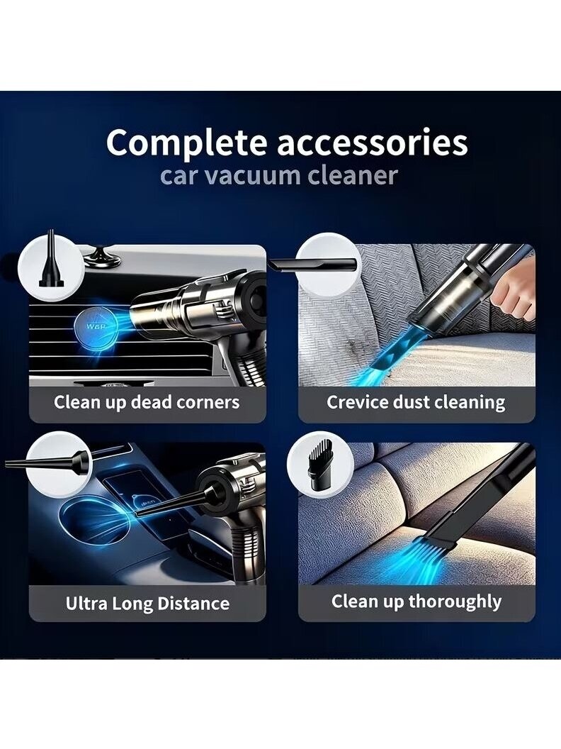 Portable Handheld Car Vacuum Cleaner for Dry and Wet Cleaning 4