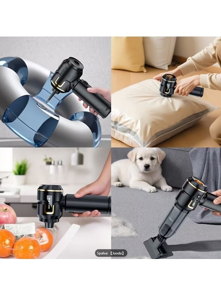 Portable Cordless Handheld Vacuum Cleaner 2-in-1 – Blows and Sucks (16000 Pa, 100 W) 8