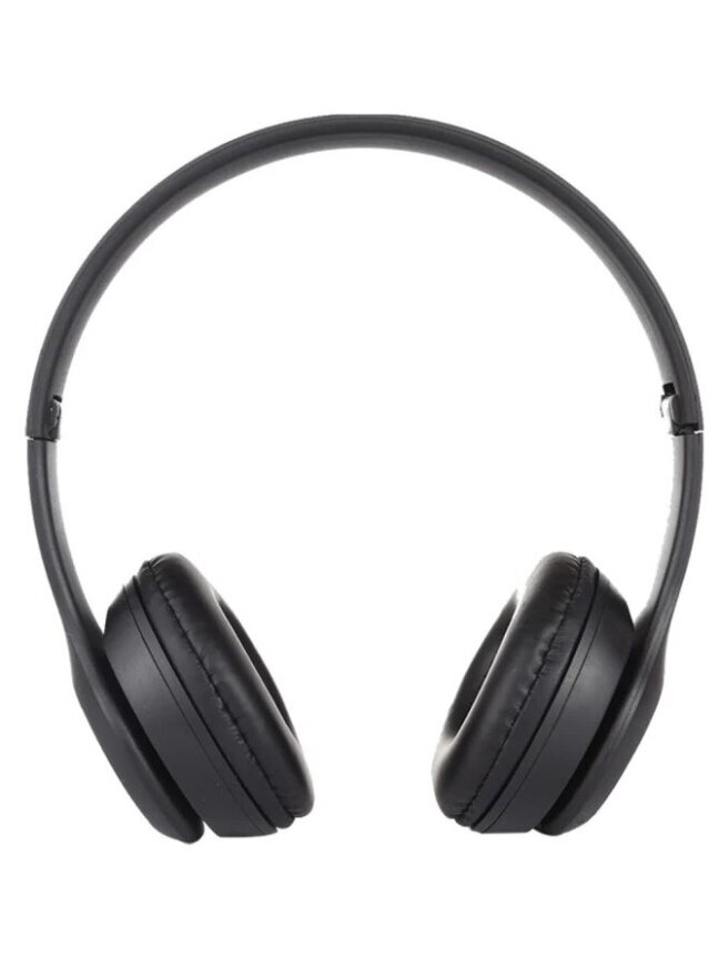 P47 Foldable Wireless Bluetooth Headphones with 3.5 mm Jack (Black) 1