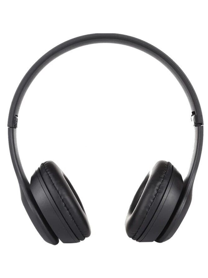 P47 Foldable Wireless Bluetooth Headphones with 3.5 mm Jack (Black) 1