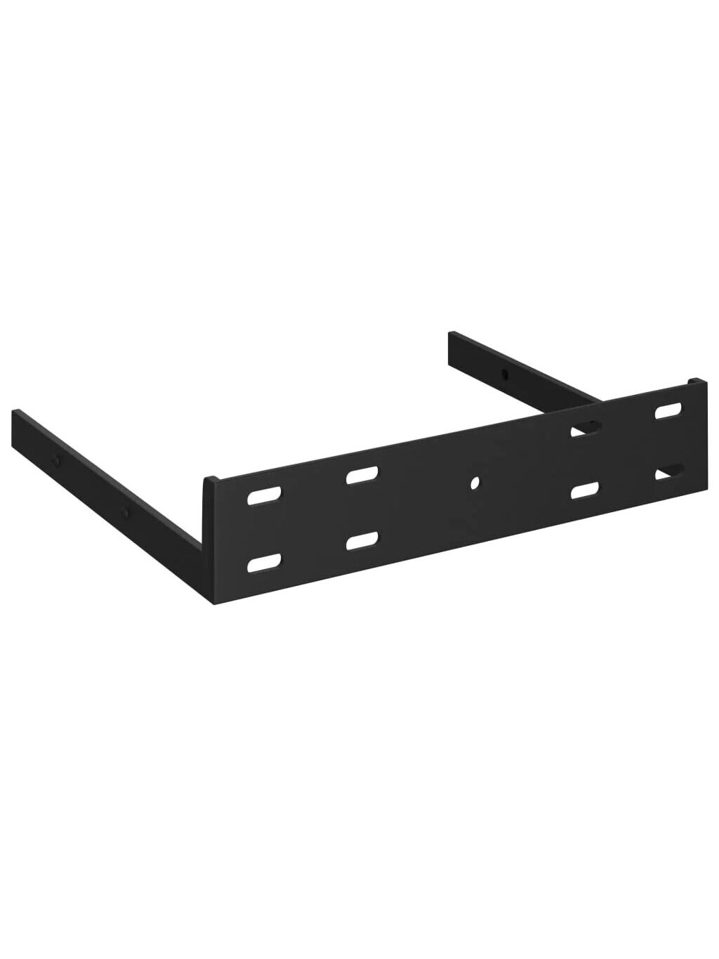 Pakabinamos kampinės lentynos, 4vnt., baltos, 25x25x3,8cm, MDF 4