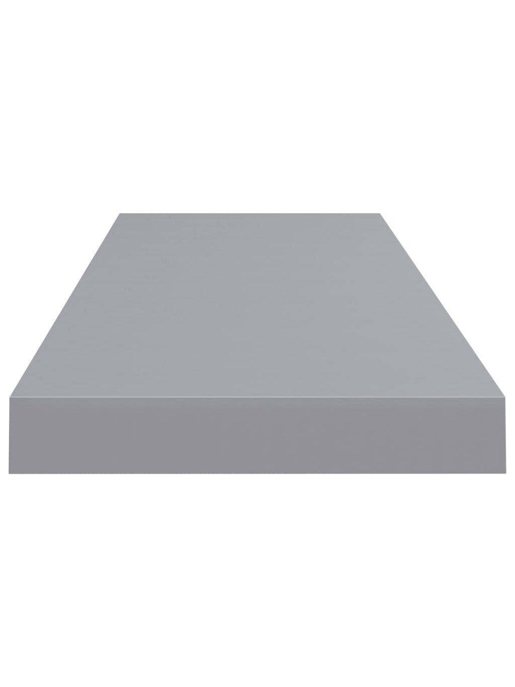 Hanging shelves, 2 pcs, gray, 80 × 23.5 × 3.8 cm, MDF 4