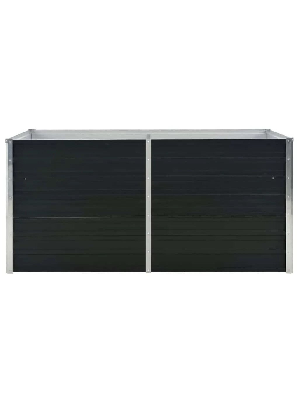 Raised garden bed, second-hand, 160x80x77 cm, galvanized steel 3