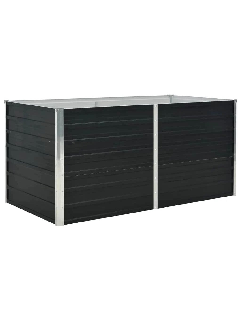 Raised garden bed, second-hand, 160x80x77 cm, galvanized steel 2