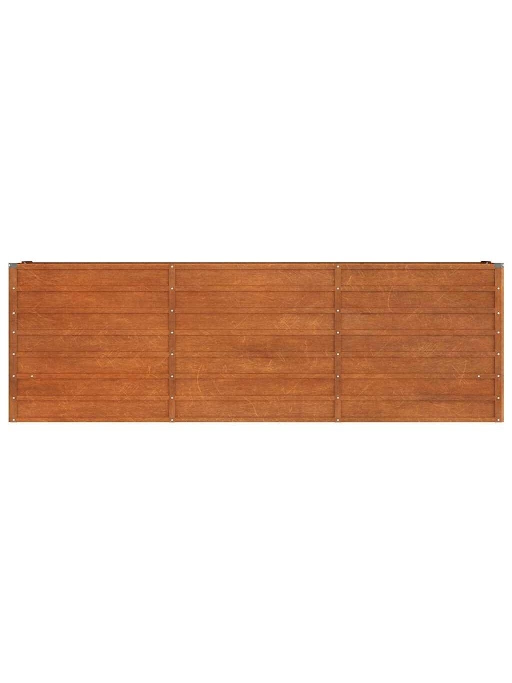 Pakeltas vazonas, 240x40x77 cm, surūdijęs Corten plienas 2