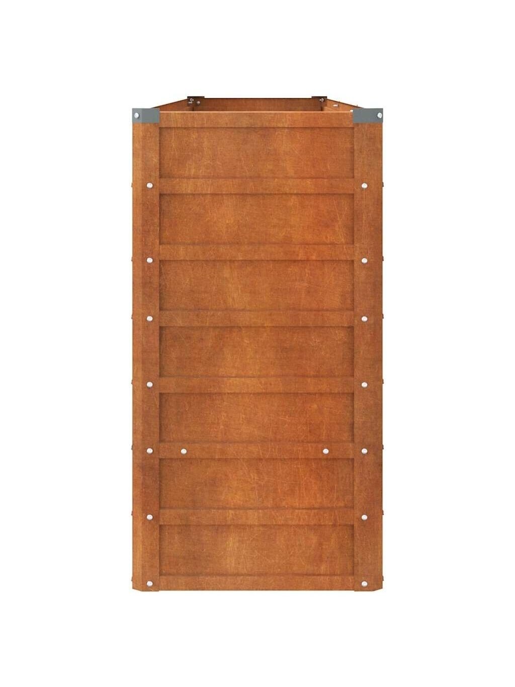 Pakeltas vazonas, 240x40x77 cm, surūdijęs Corten plienas 4