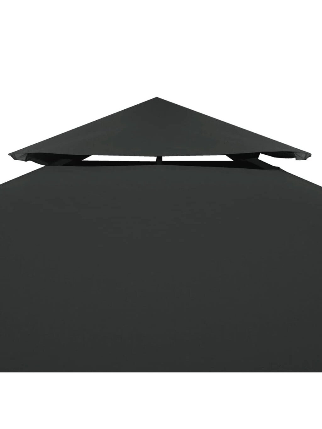 Gazebo replacement canopy, 310 g/m², dark gray, 3 x 3 m 2