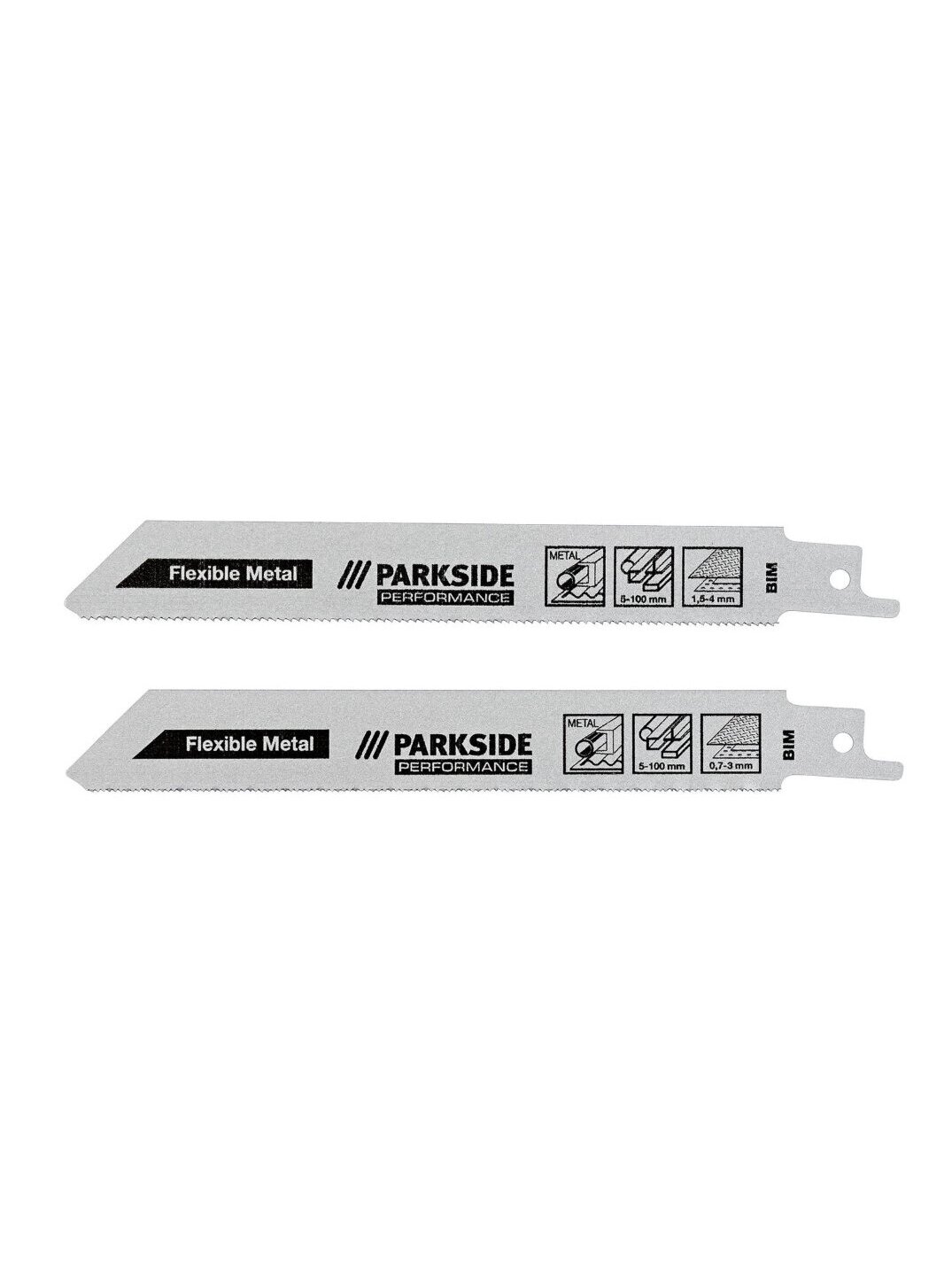 "Parkside" linear saw blade set