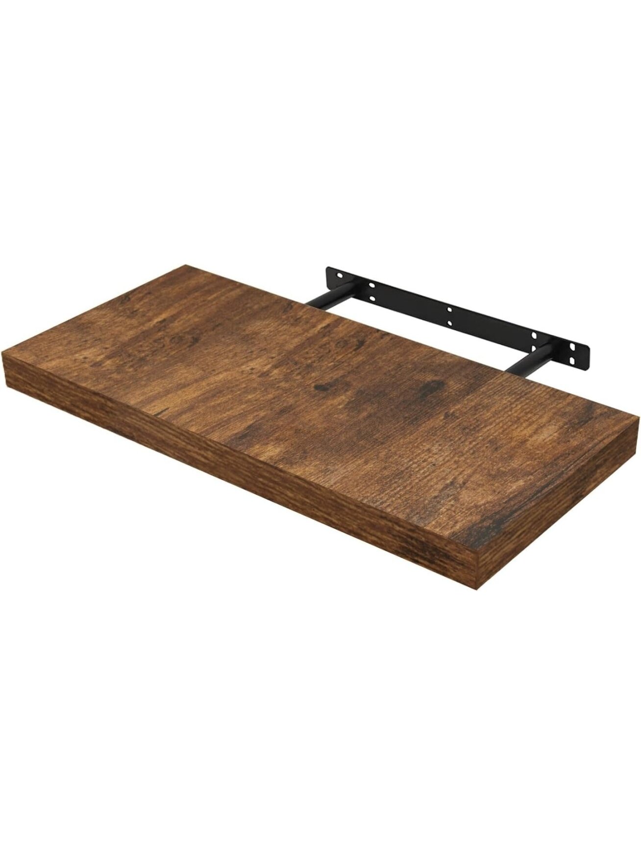 Sieninė lentyna, pakabinama lentyna, 60x23x8,8 cm, kaimiška ruda (Rustic)