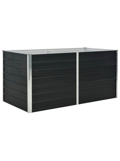 Pakeltas sodo lovelis, antr. sp., 160x80x77cm, galvan. plienas Pakeltas sodo lovelis, antr. sp., 160x80x77cm, galvan. plienas