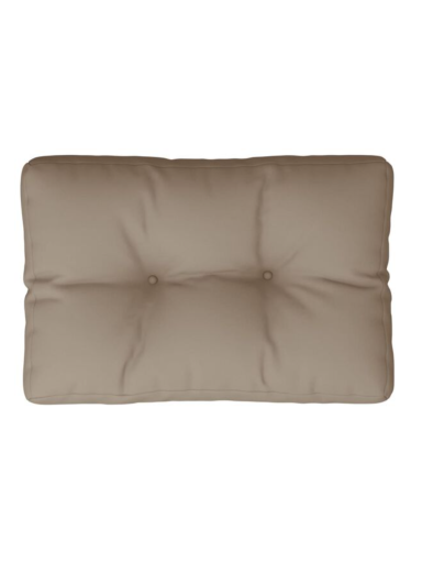 Pallet cushion, taupe, 60x40x12cm, fabric