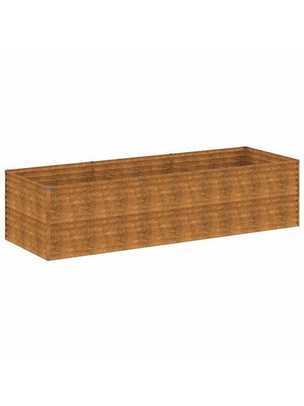 Tõstetud aiapeenar 290 × 100 × 68 cm, CORTEN teras 2