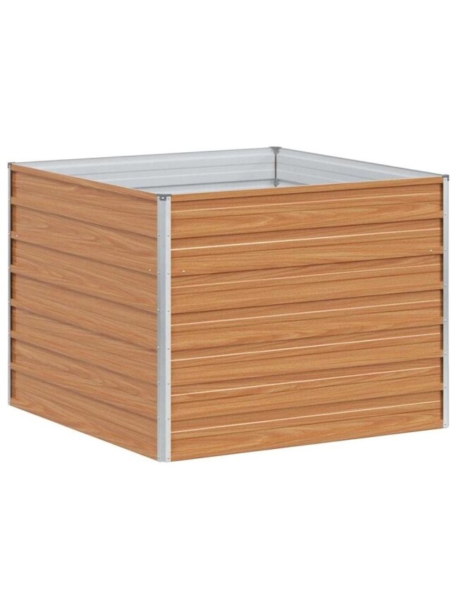 Raised garden bed, light brown, 100 × 100 × 77 cm 5
